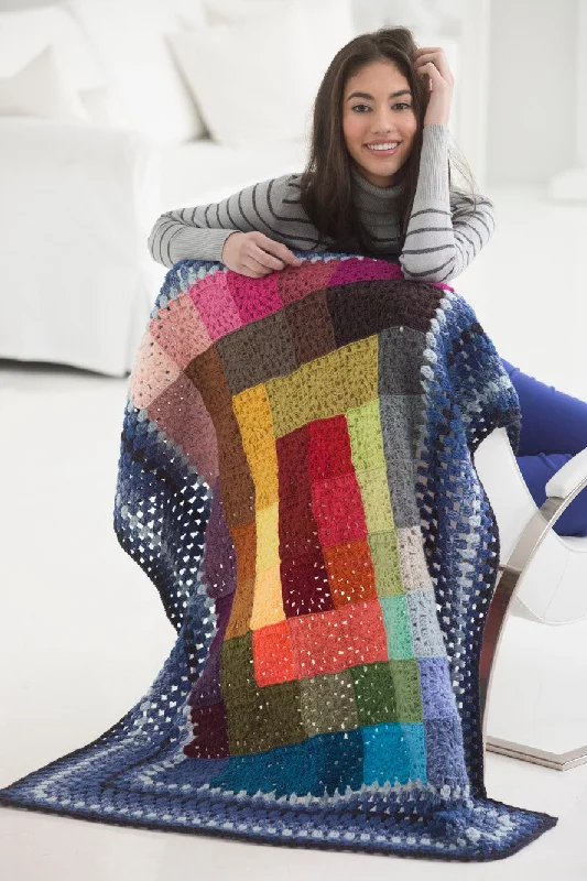 - Degradable pet feces bagRainbow Squares Afghan (Crochet)
