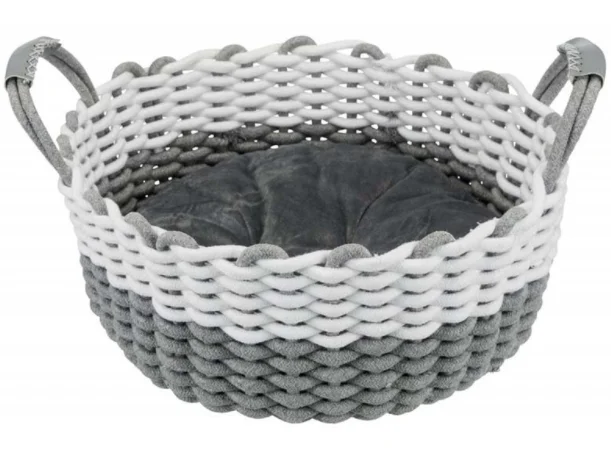 - Teething and chewing toys for puppiesNabou basket, woven 45 cm, grey/white