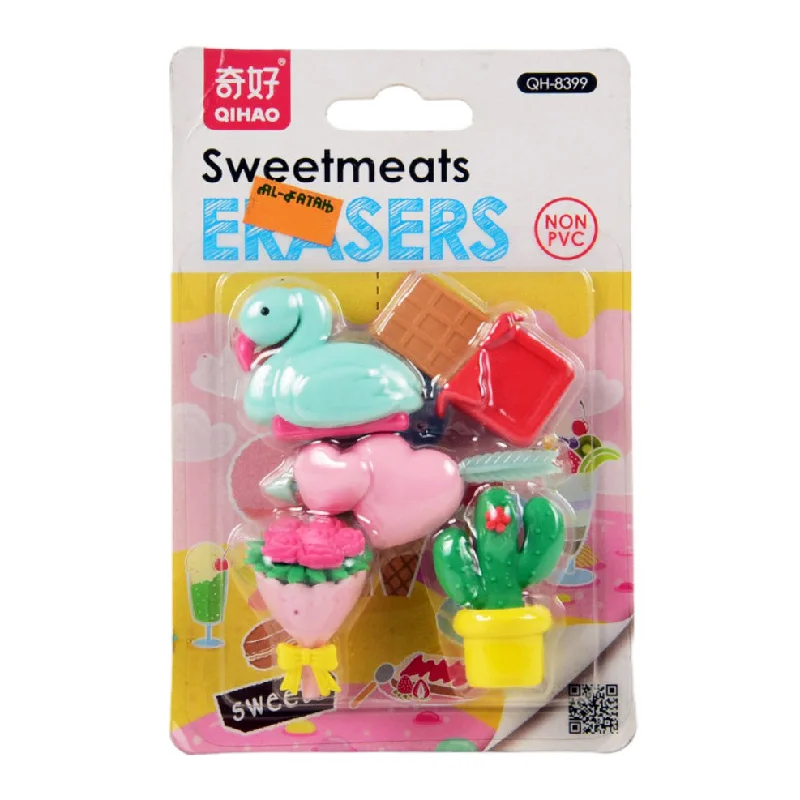 - Dog anti-slip matQH-8399 FANCY SWEETMEATS ERASER SET 5PC Z.B