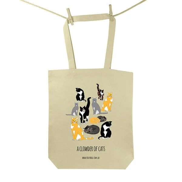 - Degradable pet feces bagClowder of Cats Tote Bag