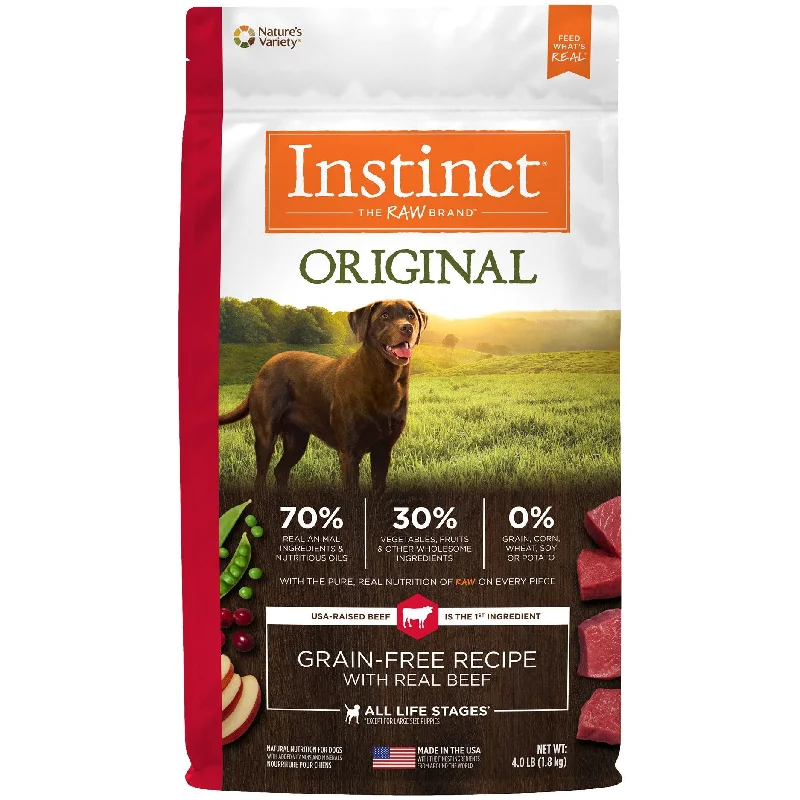 - Crave dog food reviewNature's Variety Instinct® Original Grain-Free Recipe with Real Beef