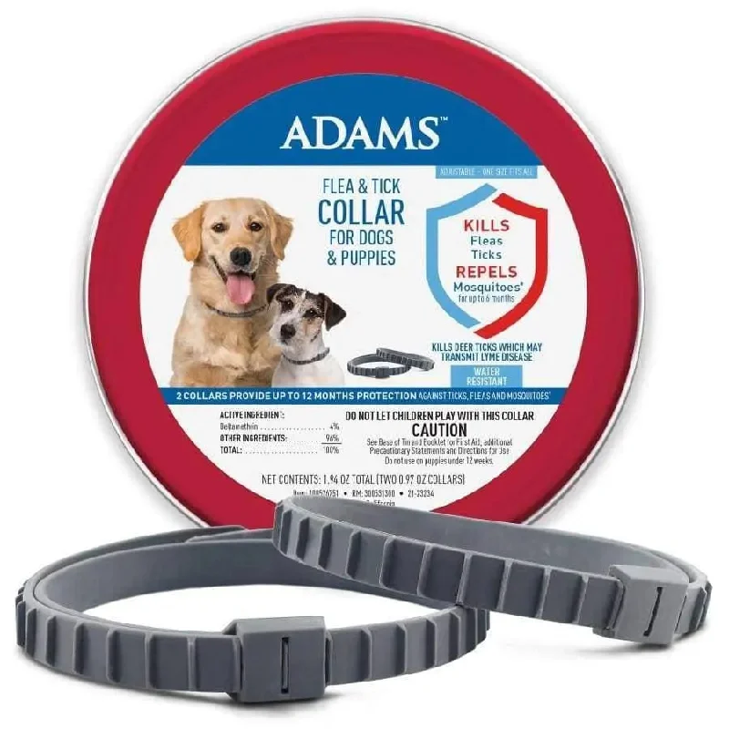 ---Adams Flea & Tick Collar for Dogs & Puppies 2 pk
