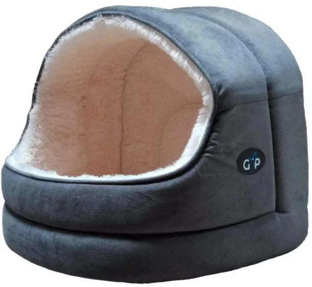 - Dog anti-slip matNordic Hooded Bed Medium Grey