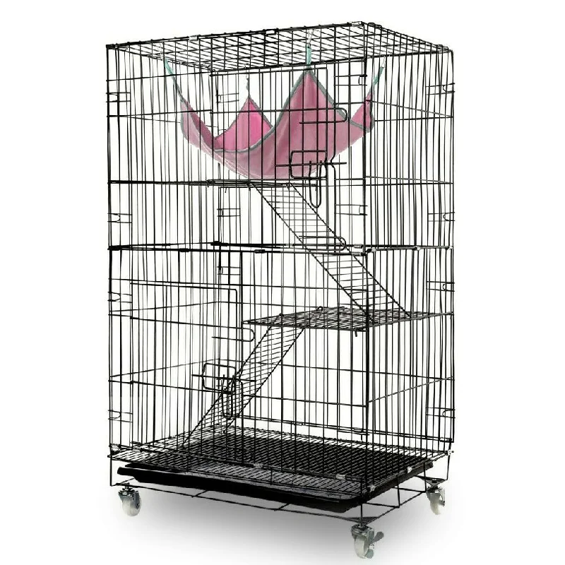 Pet Products3 Level Rabbit Bird Cage Ferret Parrot Aviary Cat Rat Aviary Budgie Hamster Pet Cages Castor XL