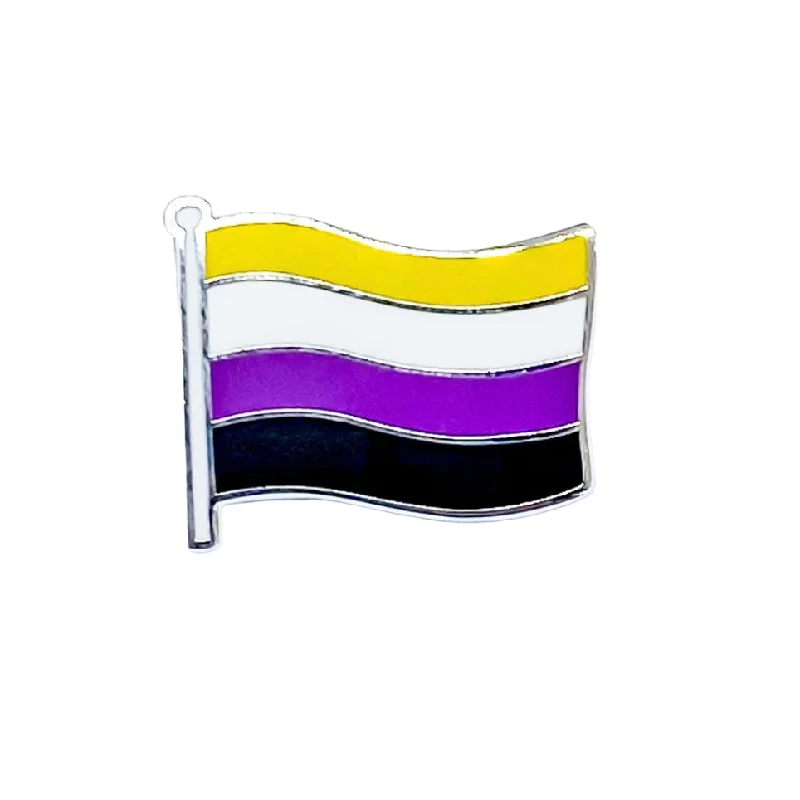 - Natural latex pet mattressNon Binary Flag Pride Pin