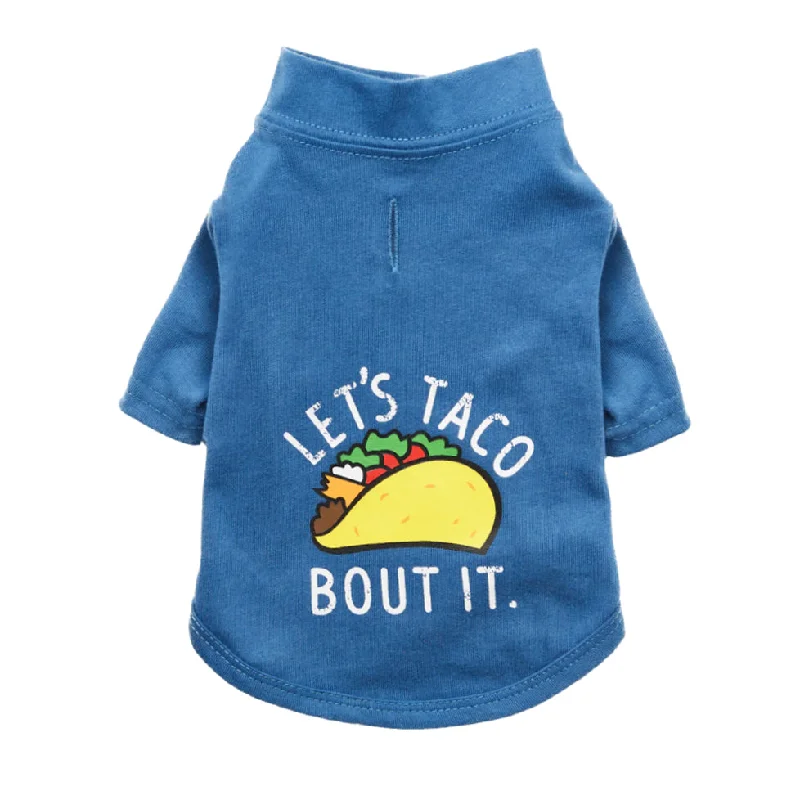 Pet cartoon pattern clothesLet's Taco Dog Tee
