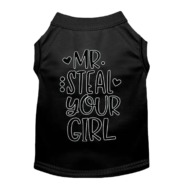 Pet cotton clothesMr. Steal Your Girl  Dog Shirt