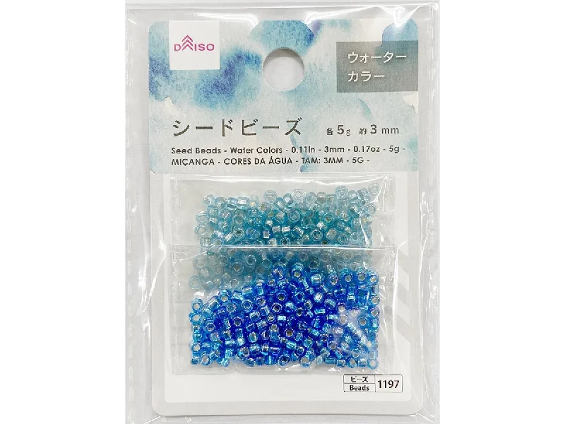 - Remote interactive pet feederSeed Beads - Water Colors - 0.11in - 3mm - 0.17oz - 5g -