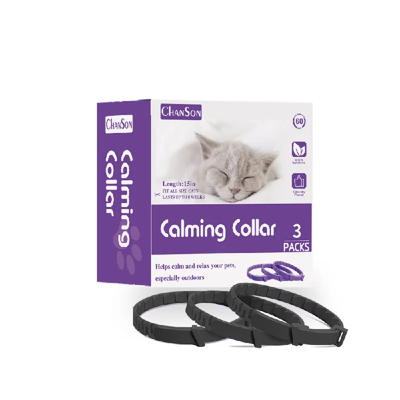 - Pet electric nail grinder silent modelBlack Calming Collars for Cats - Natural Anxiety Relief, Adjustable, 3 Pack (2 set/6PCS) - Pet electric nail grinder silent modelBlack Calming Collars for Cats - Natural Anxiety Relief, Adjustable, 3 Pack (2 set/6PCS)