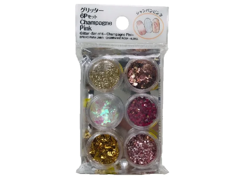 - Foldable and portable cat bagGlitter -Set of 6 - Champagne Pink-