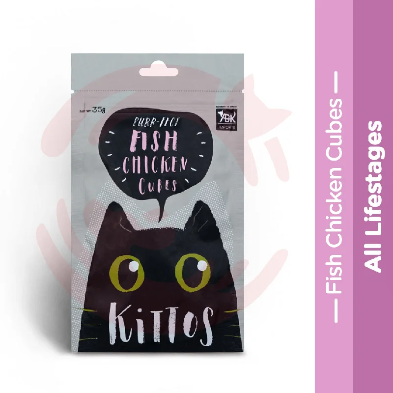    - Wholesale cat food prices  Kittos Cat Treat - Fish Chicken Cubes (35g)