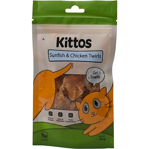  . **Health and Nutrition**  Kittos Cat Treat - Sunfish And Chicken Twirls (35g)