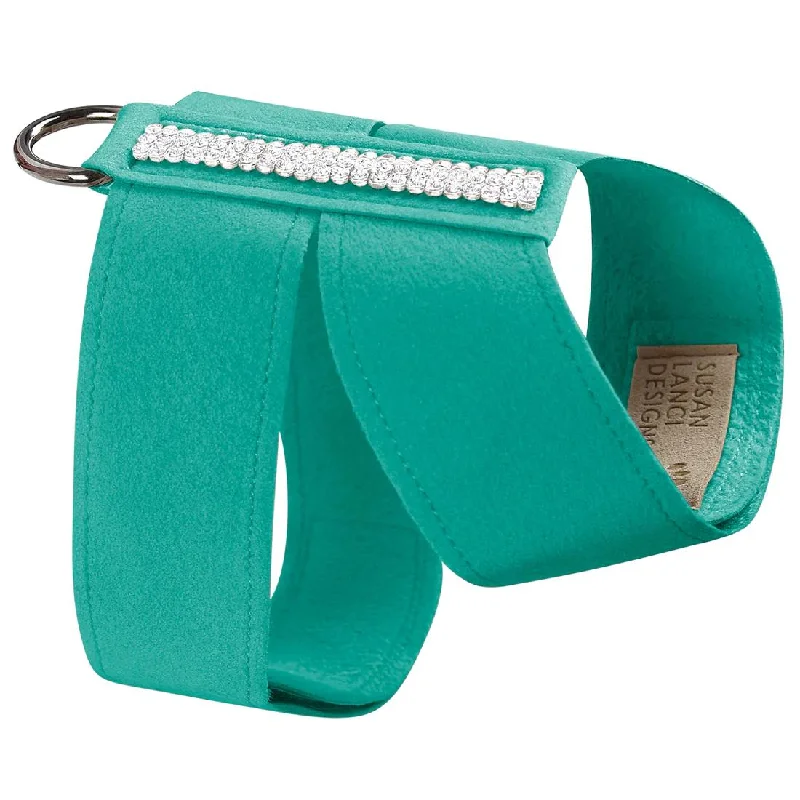 Focus on health and safety:3 Row Giltmore Tinkie Dog Harness Bimini Blue