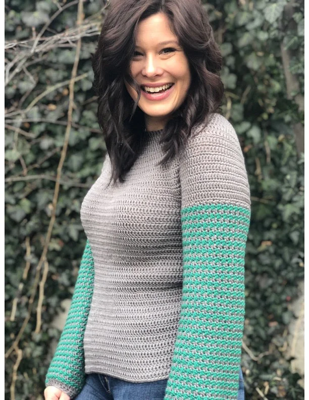 - Custom pet birthday cakeStatement Sleeve Sweater (Crochet) - Version 2