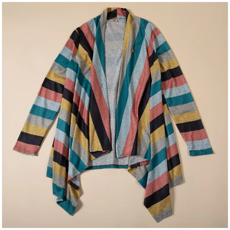 - Organic cotton dog bibsColorful Stripes Open Cardigan