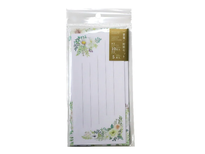 - Climbing pet constant temperature heating padWriting Paper Envelope Set -Botanical - White - Letter Paper 10 sheets - Envelope 5 sheets-