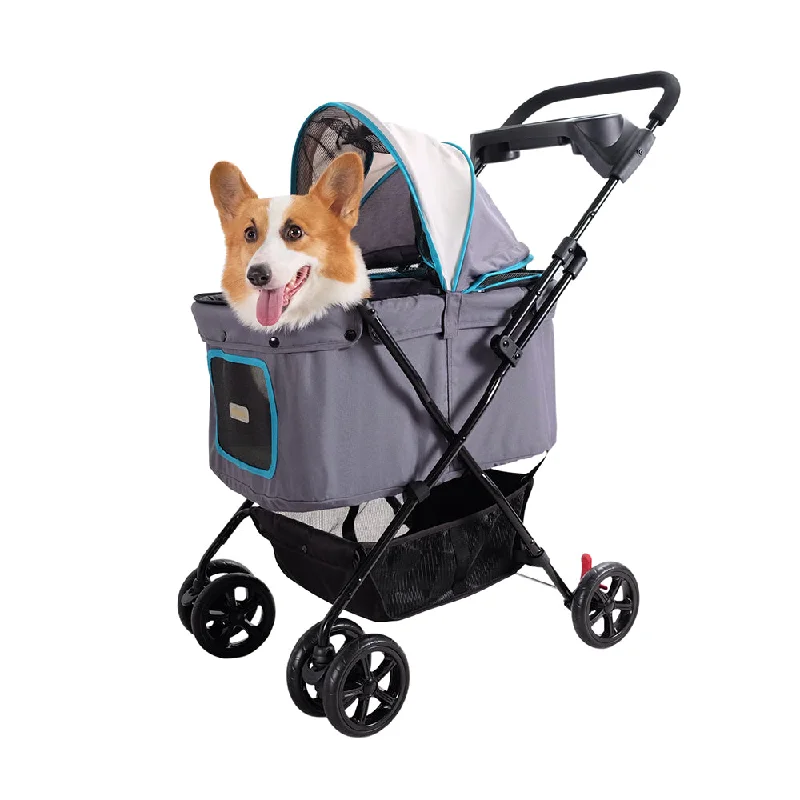 - Pet smart GPS locatorIbiyaya Easy Strolling Pet Buggy - Simple Gray