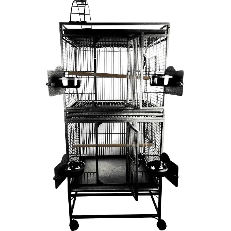 - Foldable and portable cat bagDouble Stack Bird Cage with PlayTop