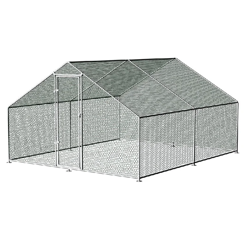 - Climbing pet constant temperature heating padi.Pet Chicken Coop Cage 3x4x2m Galvanised Steel