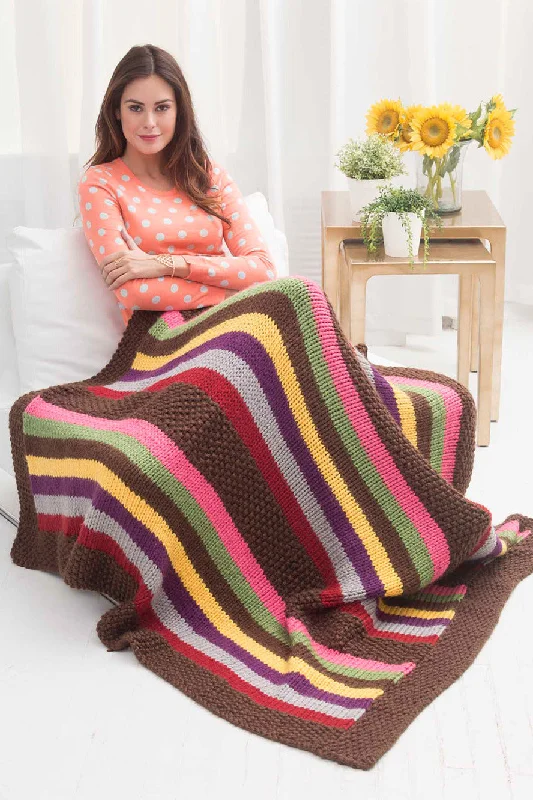 ---Amish Stripe Afghan (Knit)