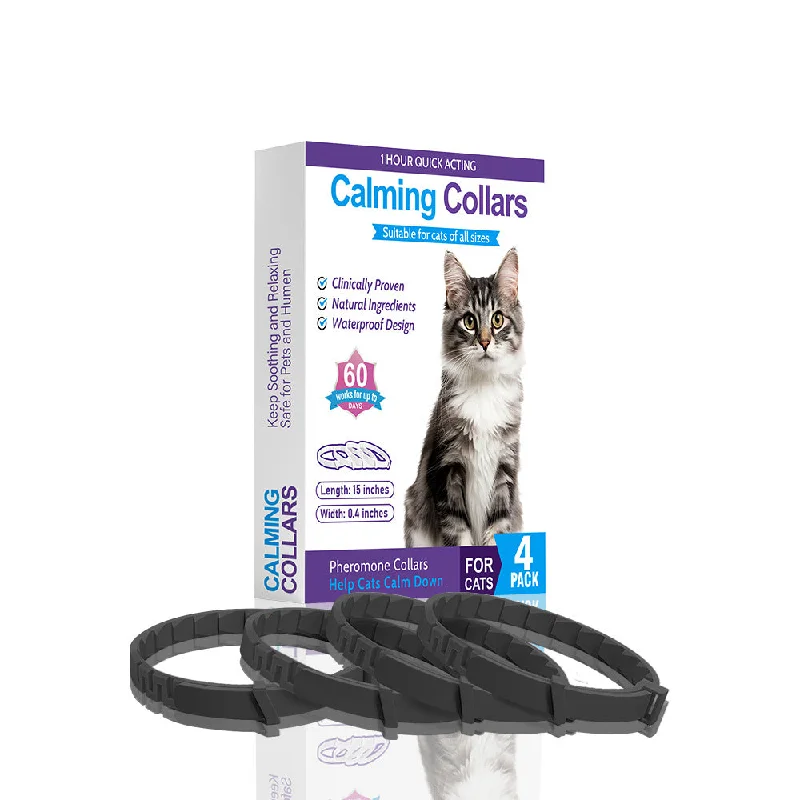 - Pet vitamin complex nutrition tabletsBlack Calming Collars for Cats - Natural Anxiety Relief, Adjustable, 4 Pack - Pet vitamin complex nutrition tabletsBlack Calming Collars for Cats - Natural Anxiety Relief, Adjustable, 4 Pack