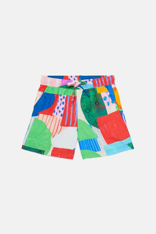 - Pet tear stain cleaning wipesBlocky Kids Swim Shorts