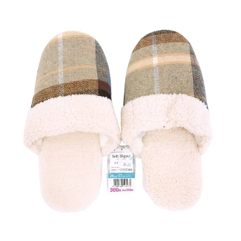  -Non-contact cat thermometerSoft Slipper - Checkered -US 8-9 EU41-43-