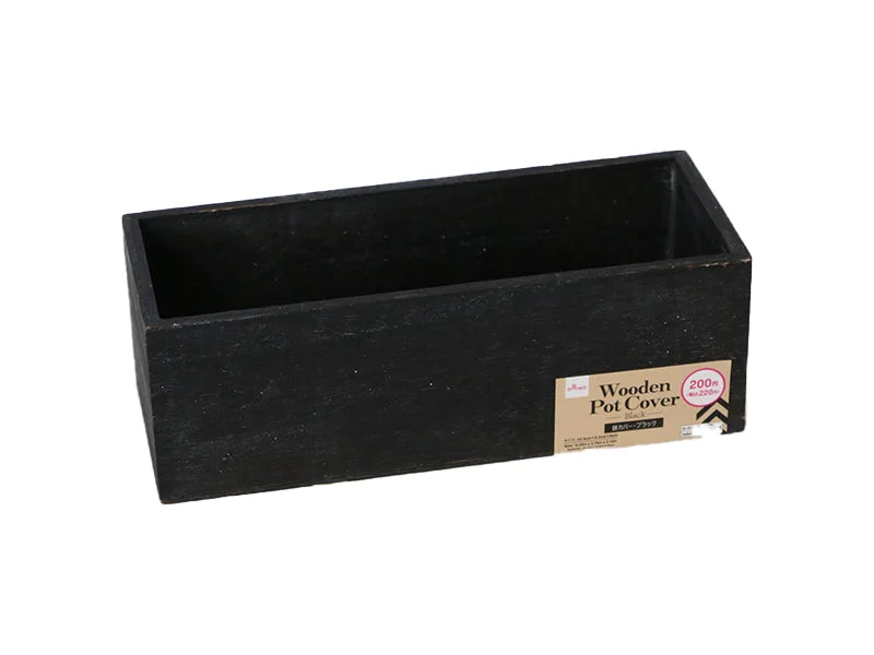 - Organic cotton dog bibsWooden Pot Cover -Black - 9.25in x 3.74in x 3.14in - 23.5cm x 9.5cm x 8cm- - Organic cotton dog bibsWooden Pot Cover -Black - 9.25in x 3.74in x 3.14in - 23.5cm x 9.5cm x 8cm-