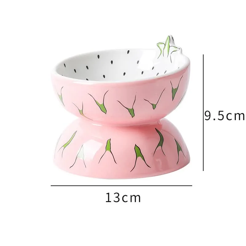 - Dog heart rate monitoring collarCeramic Elevated Pet Food Bowl - Cute Pitaya Pattern Design for Cats and Small Dogs