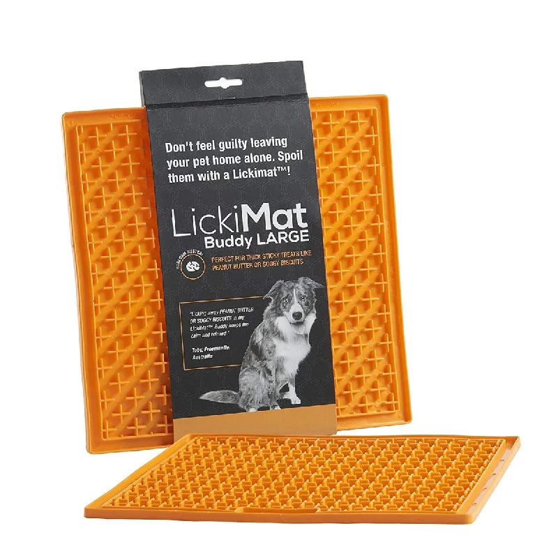 - Custom pet birthday cakeLicki Mat Buddy Orange Large