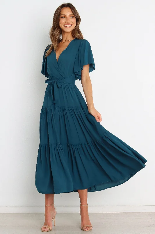 ---Barker Dress - Teal
