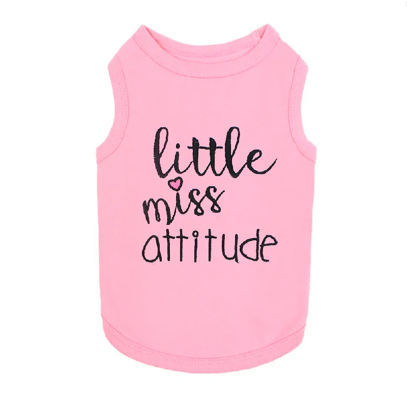 Pet custom clothesLittle Miss Attitude Dog Tank