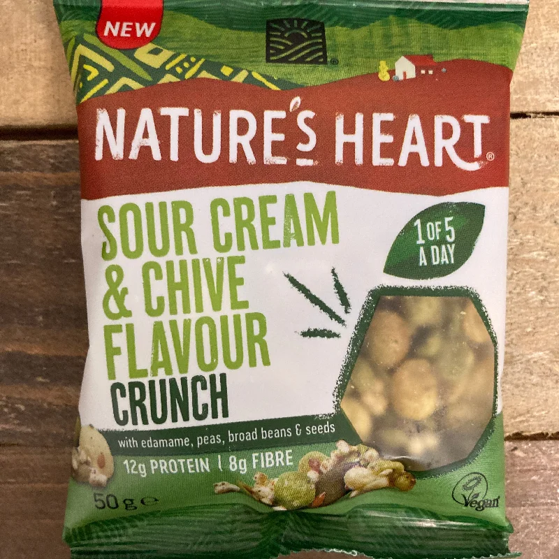 - Car dog seat belt6x Nature's Heart Sour Cream & Chive Crunch Bags (6x50g)