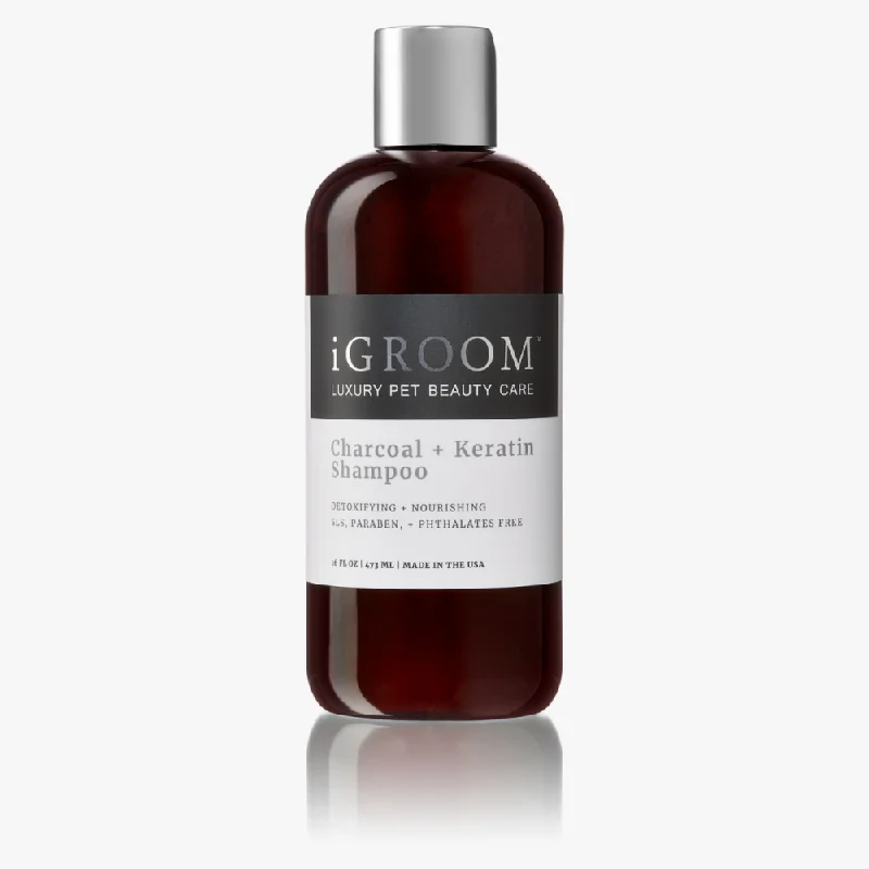 ---iGroom Charcoal Plus Keratin Shampoo for Dogs and Cats