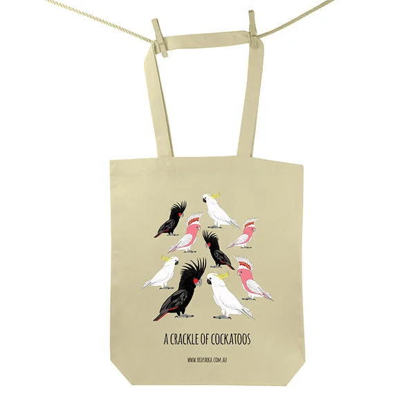 - Chinchilla cooling ice nest ceramic plateCrackle of Cockatoos Tote Bag
