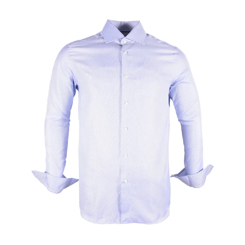 ---HUGO BOSS DRESS SHIRT 508273 BLU M (IR)