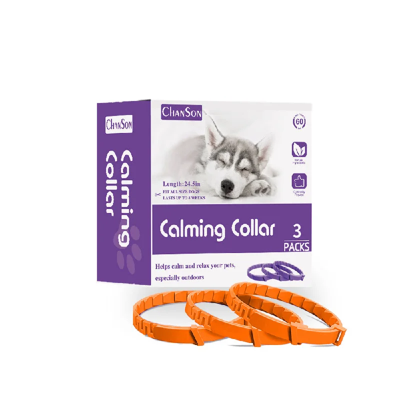 -Explosion-proof leash FOR LARGE dogsOrange Calming Collars for Dogs - Natural Stress Relief, Adjustable, 3 Pack (2 set/6PCS) -Explosion-proof leash FOR LARGE dogsOrange Calming Collars for Dogs - Natural Stress Relief, Adjustable, 3 Pack (2 set/6PCS)