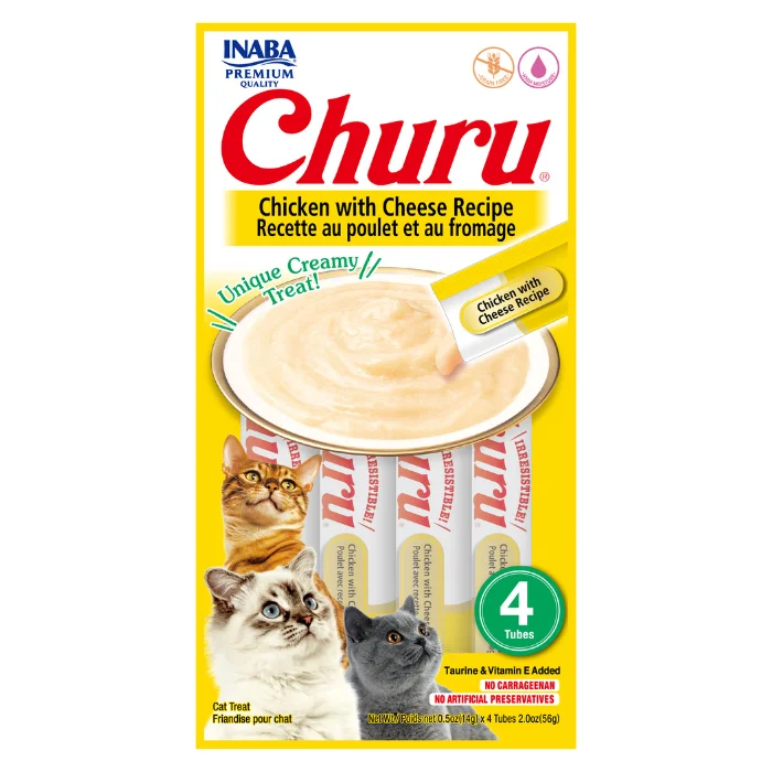 - Weight management cat food Churu Creamy Cat Treats - Chicken with Cheese (4 sticks x 14g) - Pack of 5 - Weight management cat food Churu Creamy Cat Treats - Chicken with Cheese (4 sticks x 14g) - Pack of 5