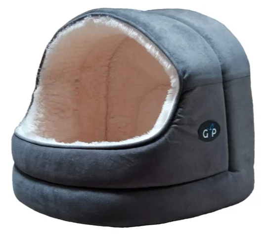 Pet ProductsNordic Hooded Bed Large Grey