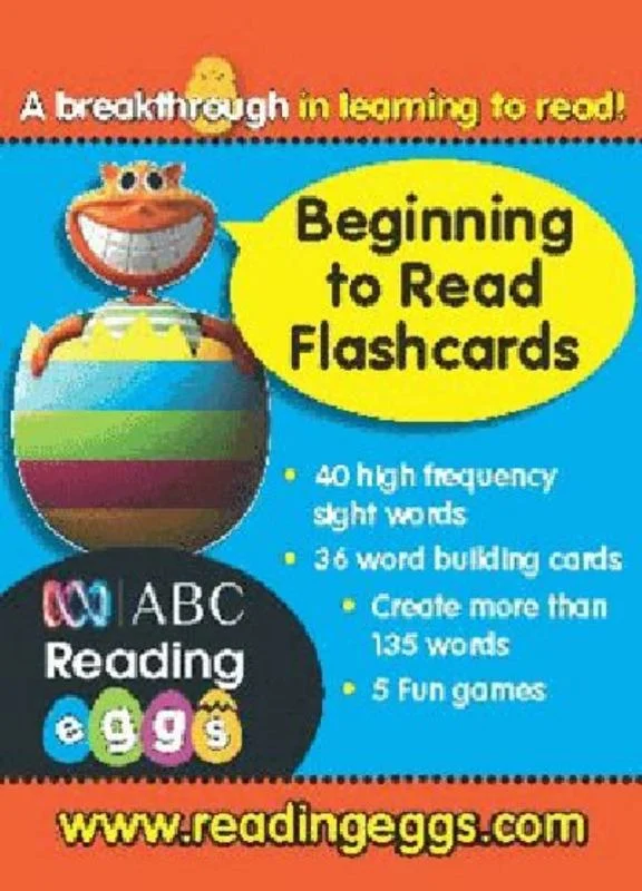 - Air box TSA certified check-inReading Eggs Ages 4 to 6 Beginning to Read Flashcards