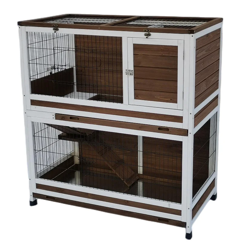 - Cat anti-jump window safety netYES4PETS 118 cm XL Double Storey Rabbit Hutch Guinea Pig Cat Cage , Ferret cage Cat W Pull Out Tray