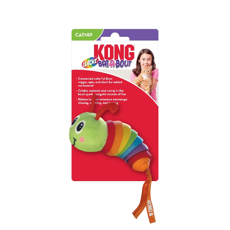- Parrot toy selectionKong Bat-A-Bout Clackz Caterpillar Cat Toy