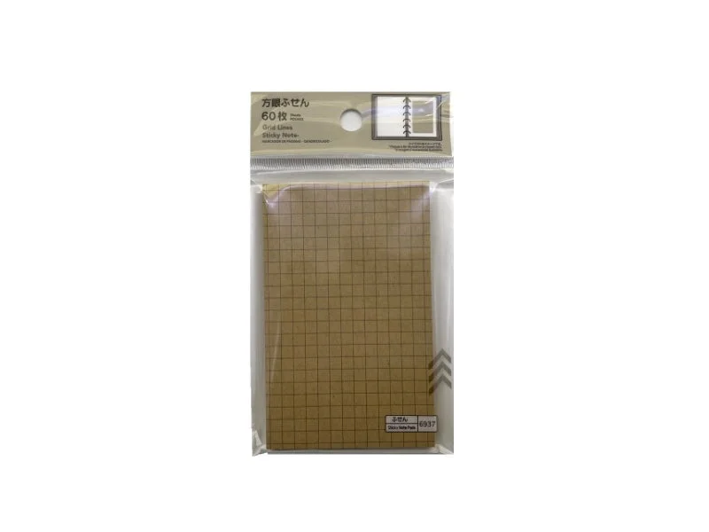  -Non-contact cat thermometerGrid Lines Sticky Note-Kraft-60P