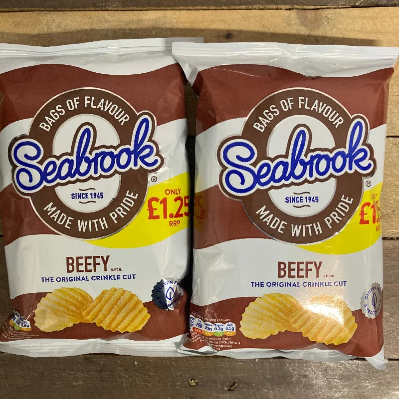 - Degradable pet feces bag6x Seabrook Beefy Crinkle Cut Crisps Share Bags (6x70g)