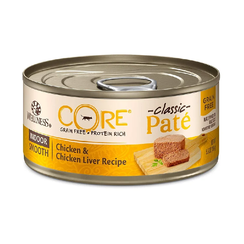 - Cat food for spayed/neutered cats CORE Pate Indoor Chicken & Chicken Liver Recipe Grain-Free Canned Cat Food - Cat food for spayed/neutered cats CORE Pate Indoor Chicken & Chicken Liver Recipe Grain-Free Canned Cat Food