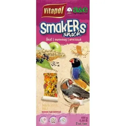 - Dog anti-slip matA&E Cage Company Smakers Finch Fruit Treat Sticks
