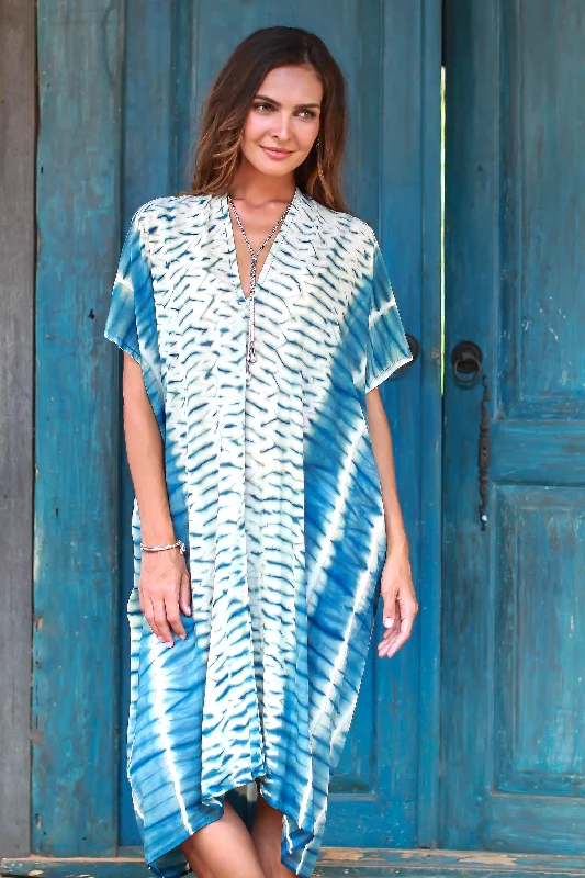 - Pet vitamin complex nutrition tabletsSegara Alit Blue and Eggshell Tie-Dyed Rayon Caftan from Java - Pet vitamin complex nutrition tabletsSegara Alit Blue and Eggshell Tie-Dyed Rayon Caftan from Java