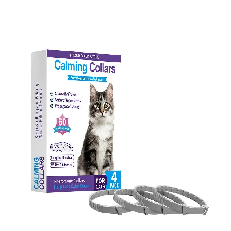 - Automatic induction pet water dispenserGray Calming Collars for Cats - Natural Anxiety Relief, Adjustable, 4 Pack - Automatic induction pet water dispenserGray Calming Collars for Cats - Natural Anxiety Relief, Adjustable, 4 Pack