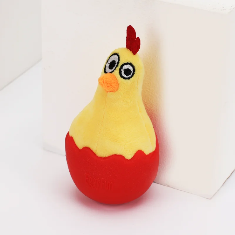 - Smart cat litter box with automatic cleaningSkatrs Chicken in Egg Wobble Toy for Dogs