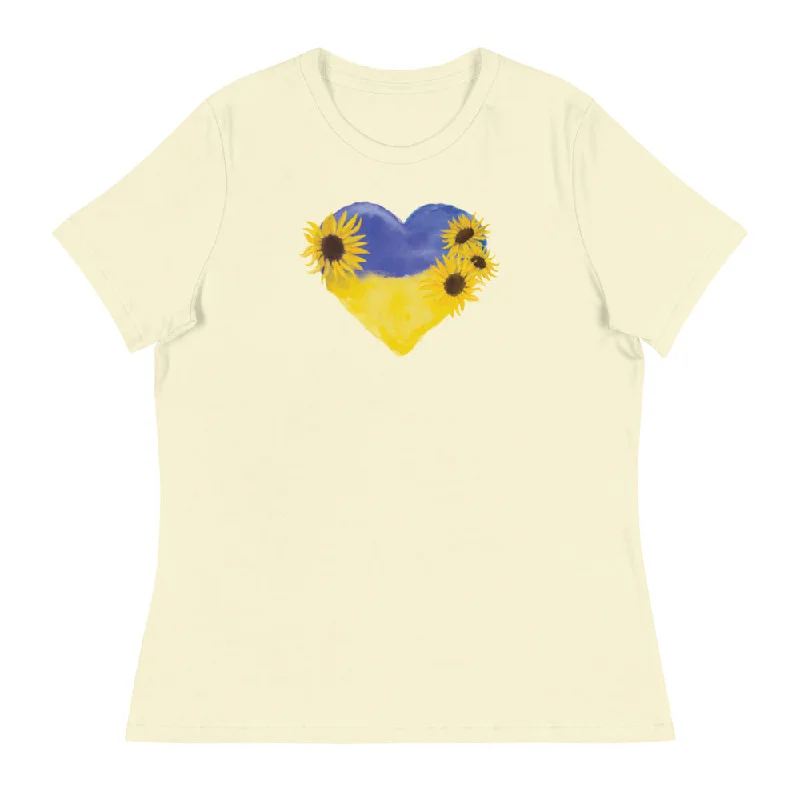---Love For Ukraine Sunflowers Women's Relaxed T-Shirt